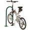 Global Industrial U-Rack Bike Rack, Green, Flange Mount, 2-Bike Capacity 442804MGN - alternate 2